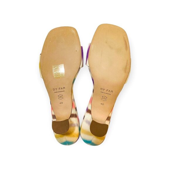 By Far Freddy Spray Print Slide sandals, Size 40EU NWT - Picture 12 of 16